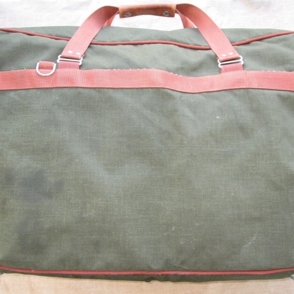 Andiamo Large Soft Collapsible Carry On Luggage Suitcase Bag Green 25" x 17" - Picture 4 of 12